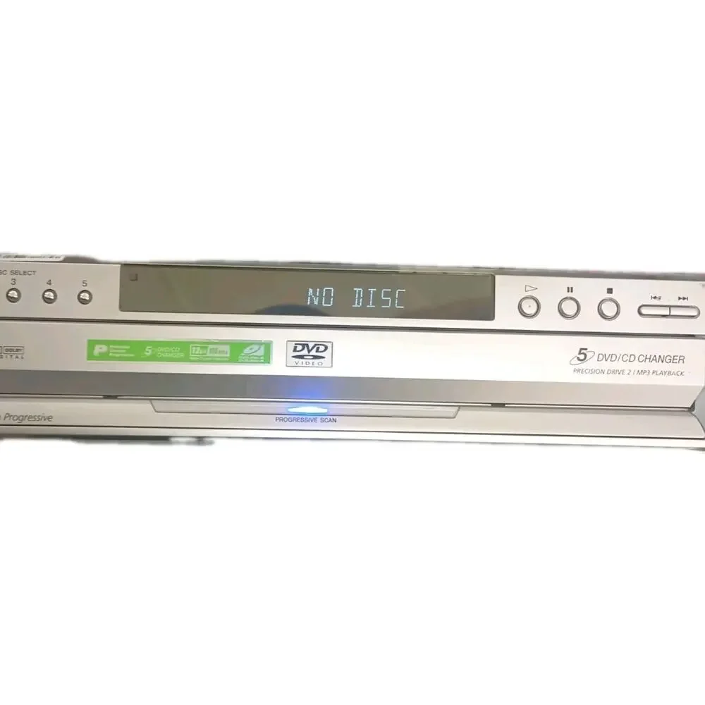 Sony 5-Disc Progressive Scan CD DVD Player DVP-NC665P Silver Tested & Working